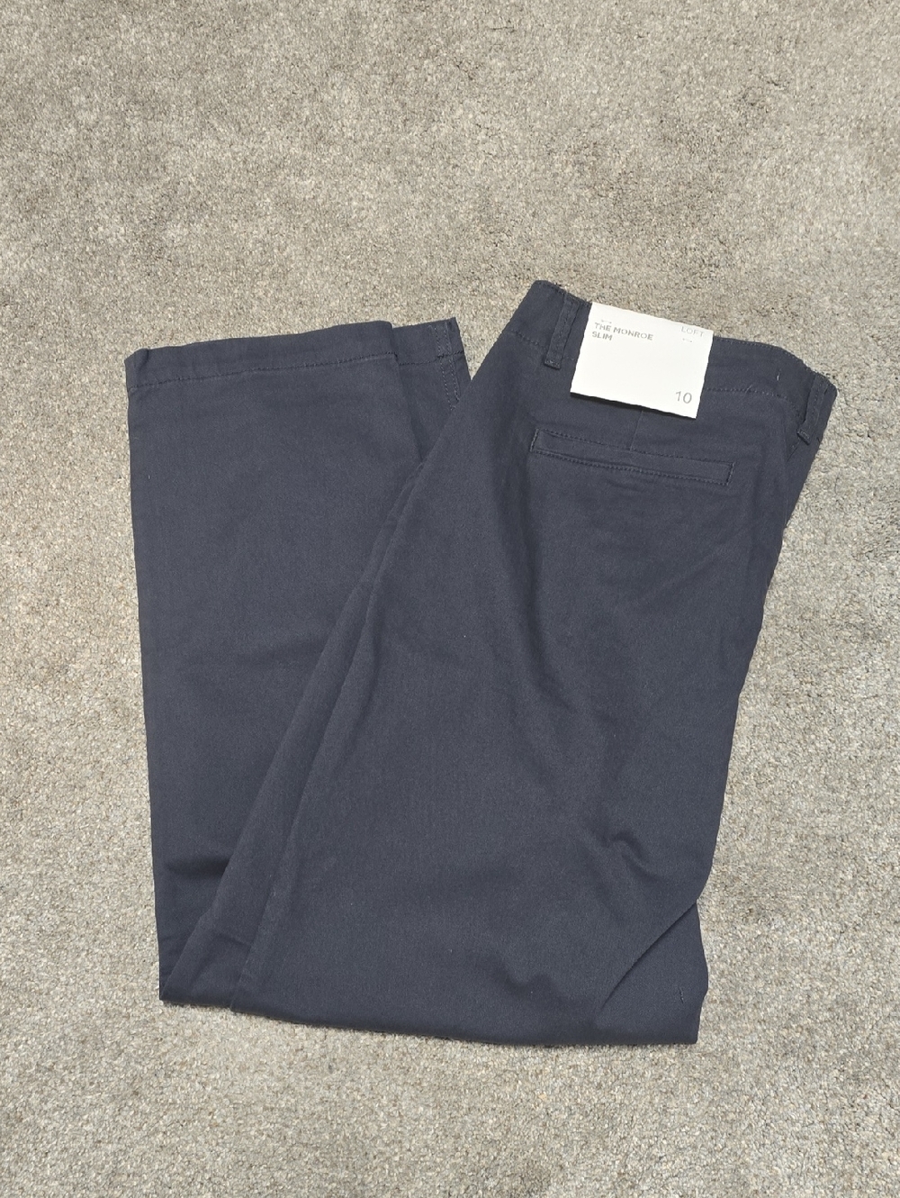 LOFT Dark Navy Cropped Ankle Pants